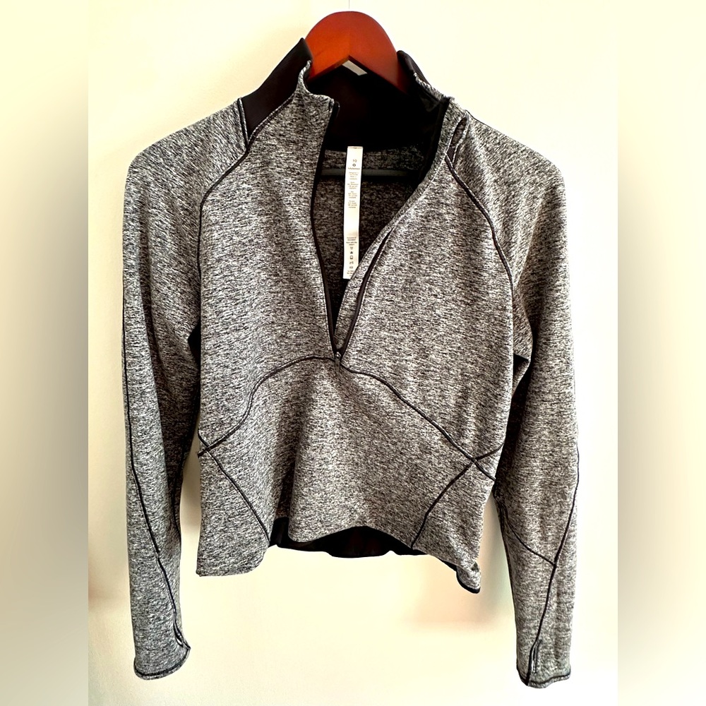 Lululemon Always Alert Half Zip size 10 black